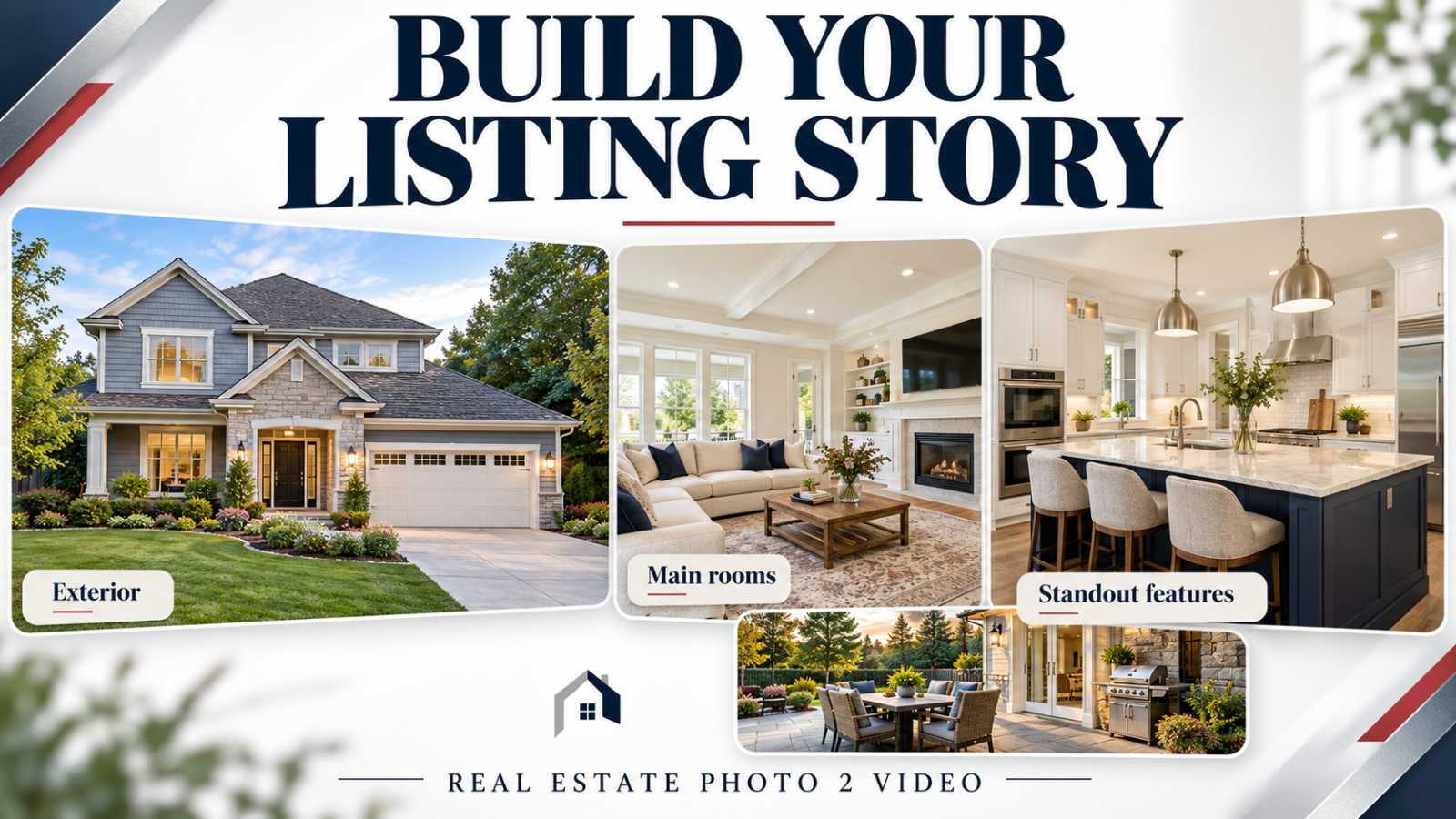 real estate montage photo selection