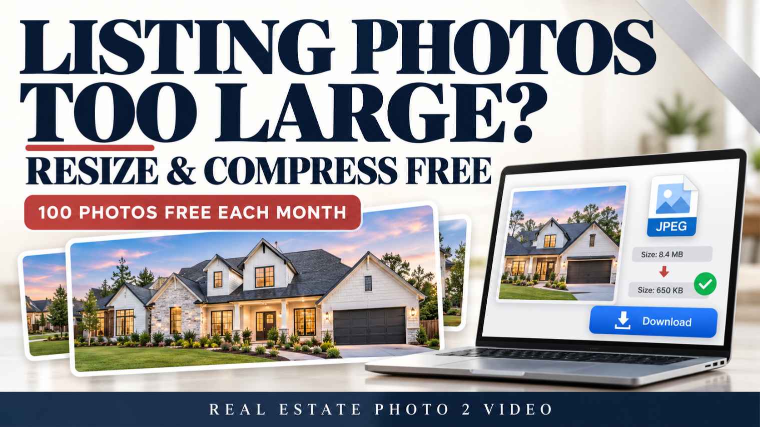 Listing photo resizing made easy